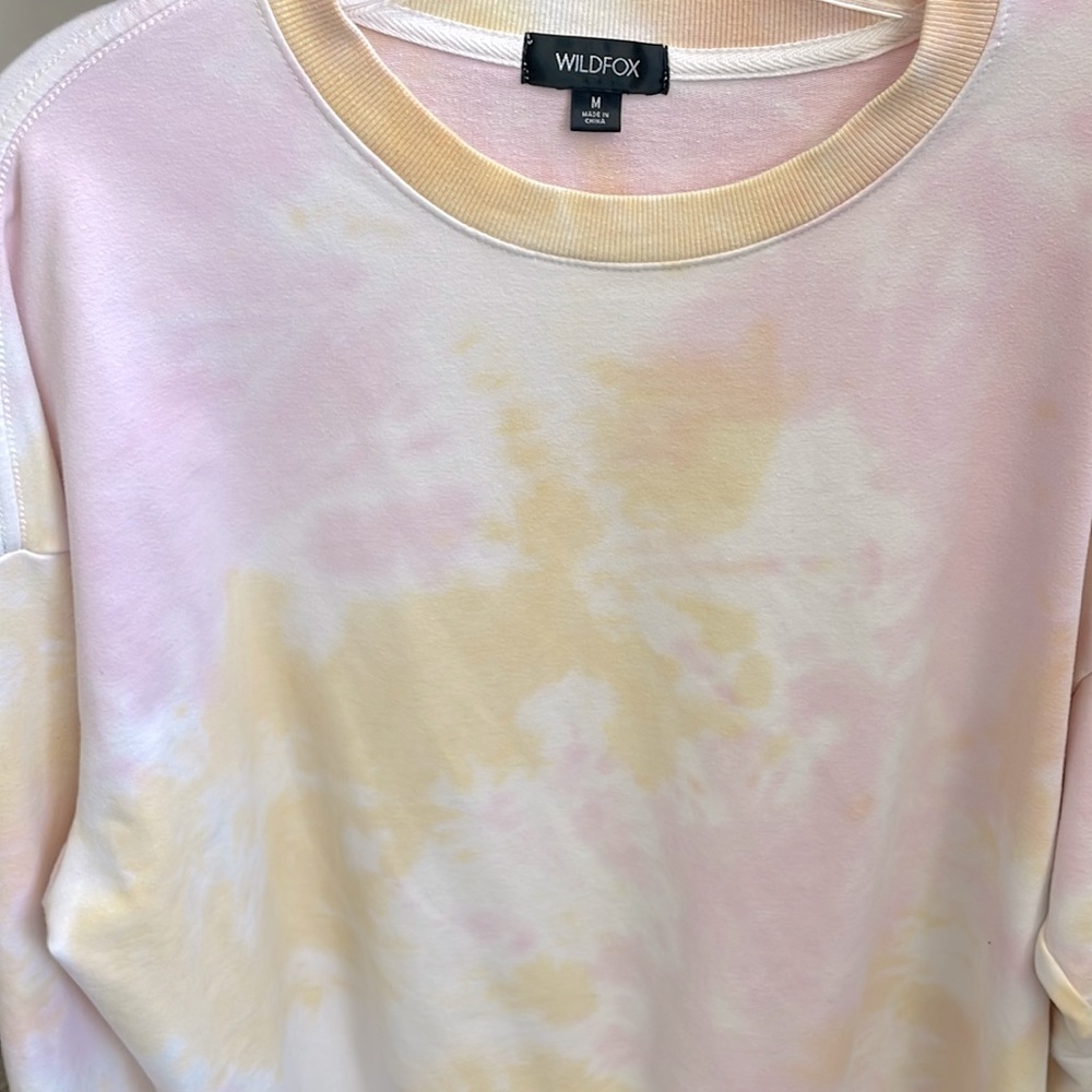 Wildfox Cotton Candy Oversize Sweatshirt. M